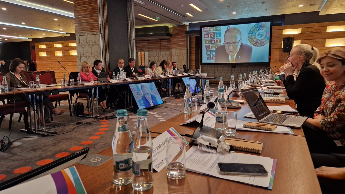 ITUEurope's tweet photo. TODAY: @ITUEurope pleased to contribute to @EaPeRegEU Plenary with an update on a series of joint actions and present @ITU Compendium of Case Studies on #Broadband #MappingSystems Across the EMERG & EaPeReg Regions; a result of a joint declaration between #ITU, #EaPeReg, #EMERG https://t.co/6hH7a2wpXA