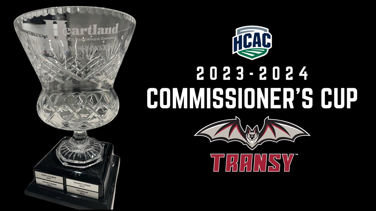 Winning is fun. It’s just what we do. For the first time since 2011-2012, Transy Sports has won the @HCACDIII Commissioner’s Cup❗️ None of this is possible without our leader @HSheilley , and all of our amazing student athletes and coaches who help make Transylvania Athletics