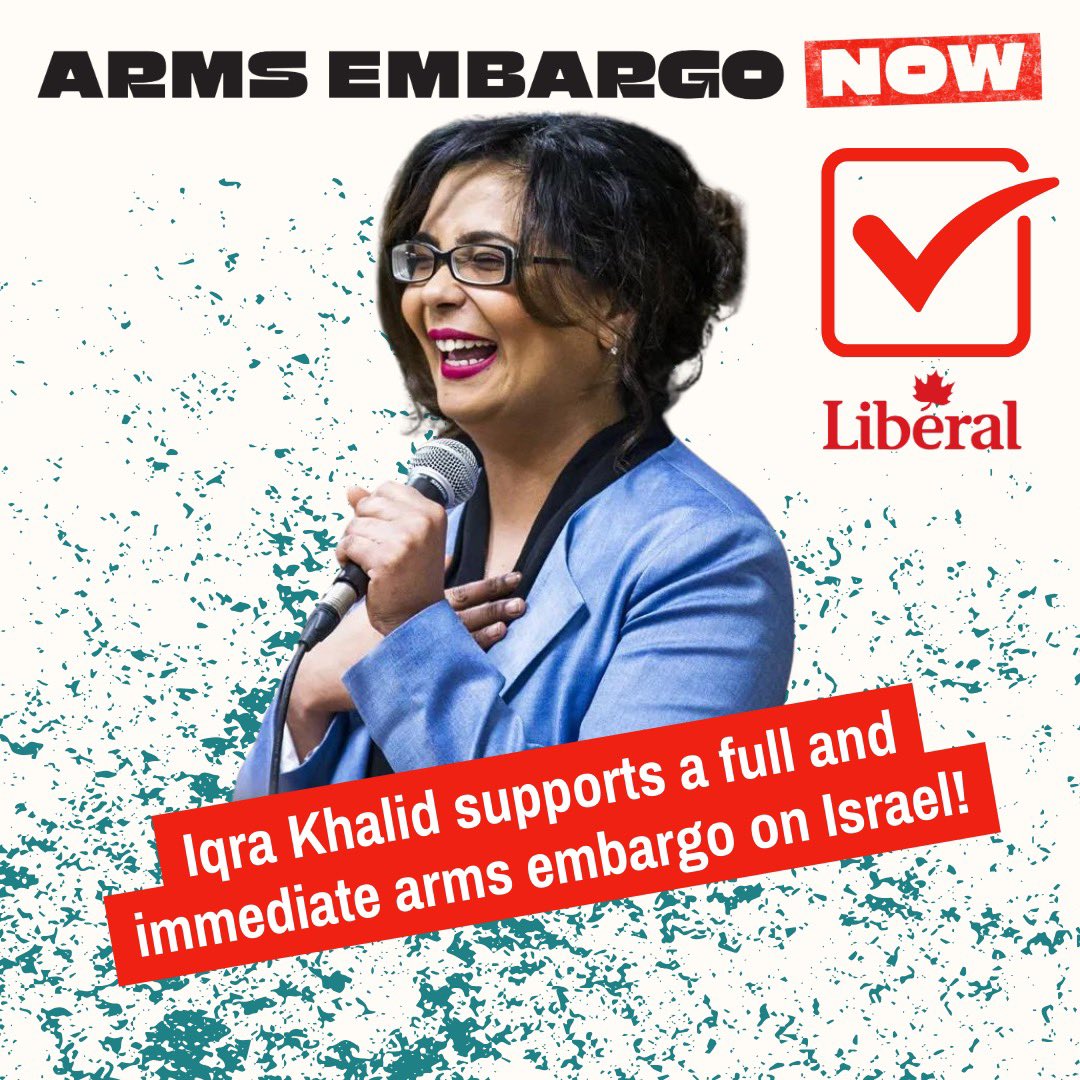 19 MPs and counting have joined the call for a full and immediate arms embargo on Israel. As the death toll continues to climb, it’s time for Canada to finally take *real action* to stop the flow of arms to and from Israel. Demand your MP join 👉🏼armsembargonow.ca