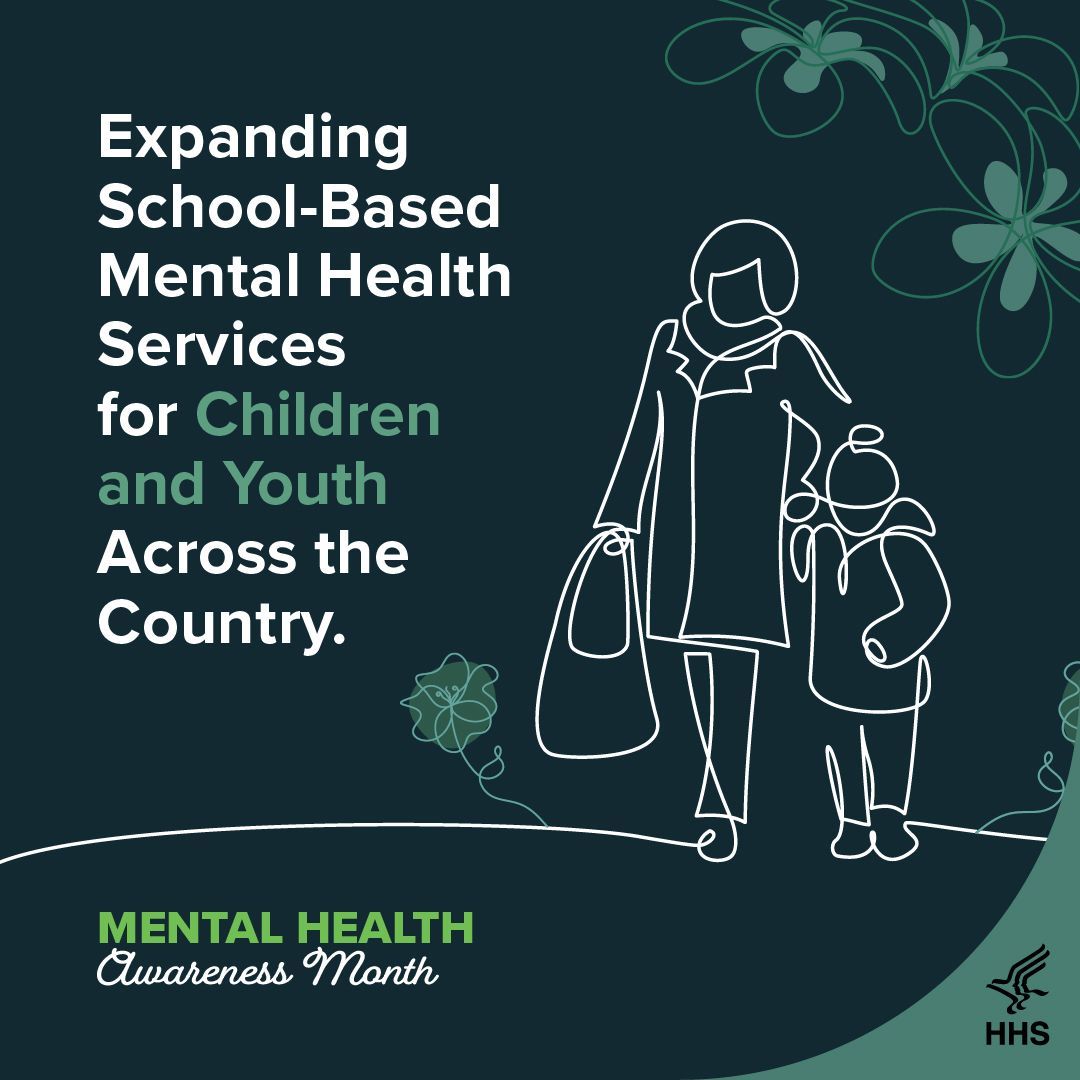 Mental Health Awareness Month is a good time to talk to your child about their mental health. At HHS, we’re pulling multiple levers to make sure more kids have access to mental health support, screenings, and treatment where they already are – their school. #MHAM2024