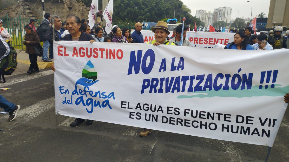En estos momentos se realiza en Lima la MARCHA POR LA DEFENSA DEL AGUA que busca evitar la privatización o concesión del recurso hídrico. Esta es la segunda movilización ciudadana en el año y que busca la derogatoria del decreto legislativo N°1620
#ANCInforma
#MarchaporelAgua