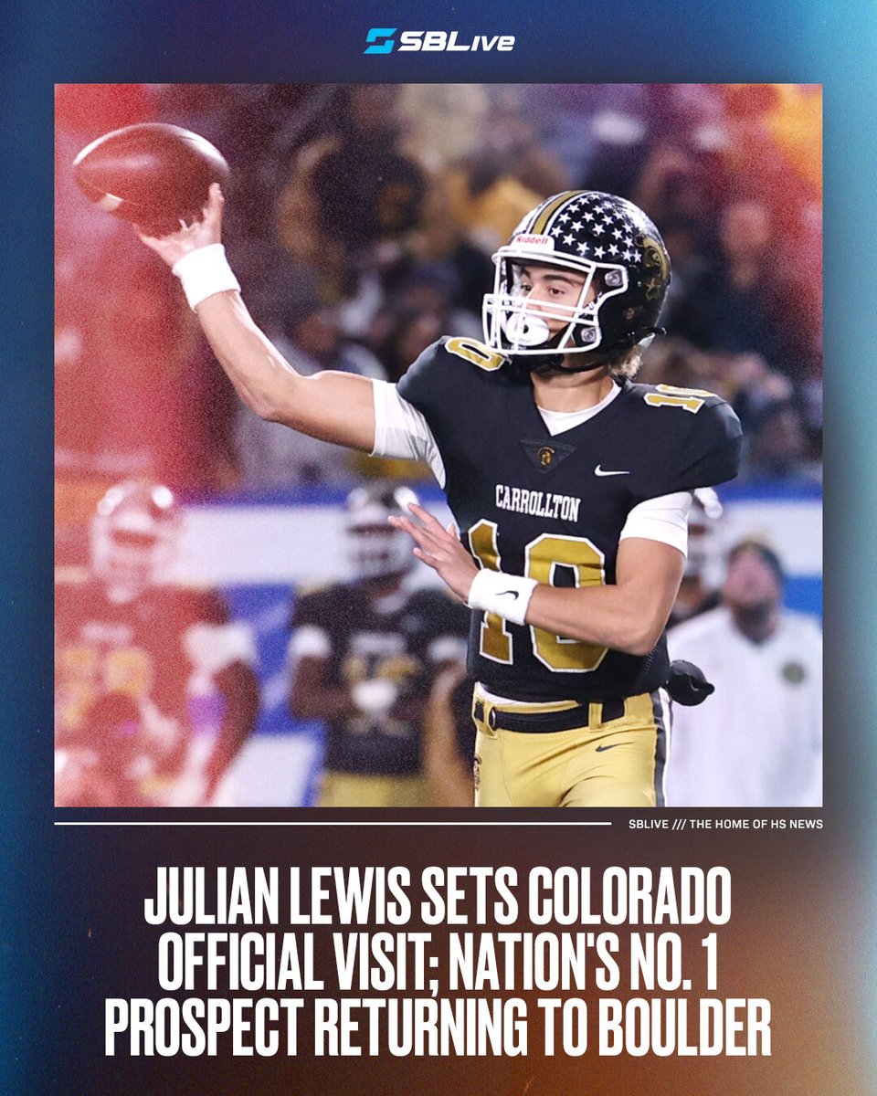Coach Prime and @CUBuffsFootball are scheduled to host 5⭐️ USC commit @JuJuLewis10 in June for an official visit 👀🦬 highschool.athlonsports.com/recruiting/202…