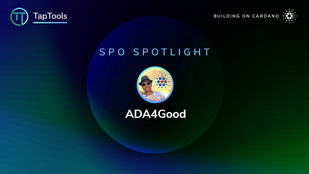 SPO Spotlight: @Ada4goodP medium.com/@TapInWithTapT… $ADA