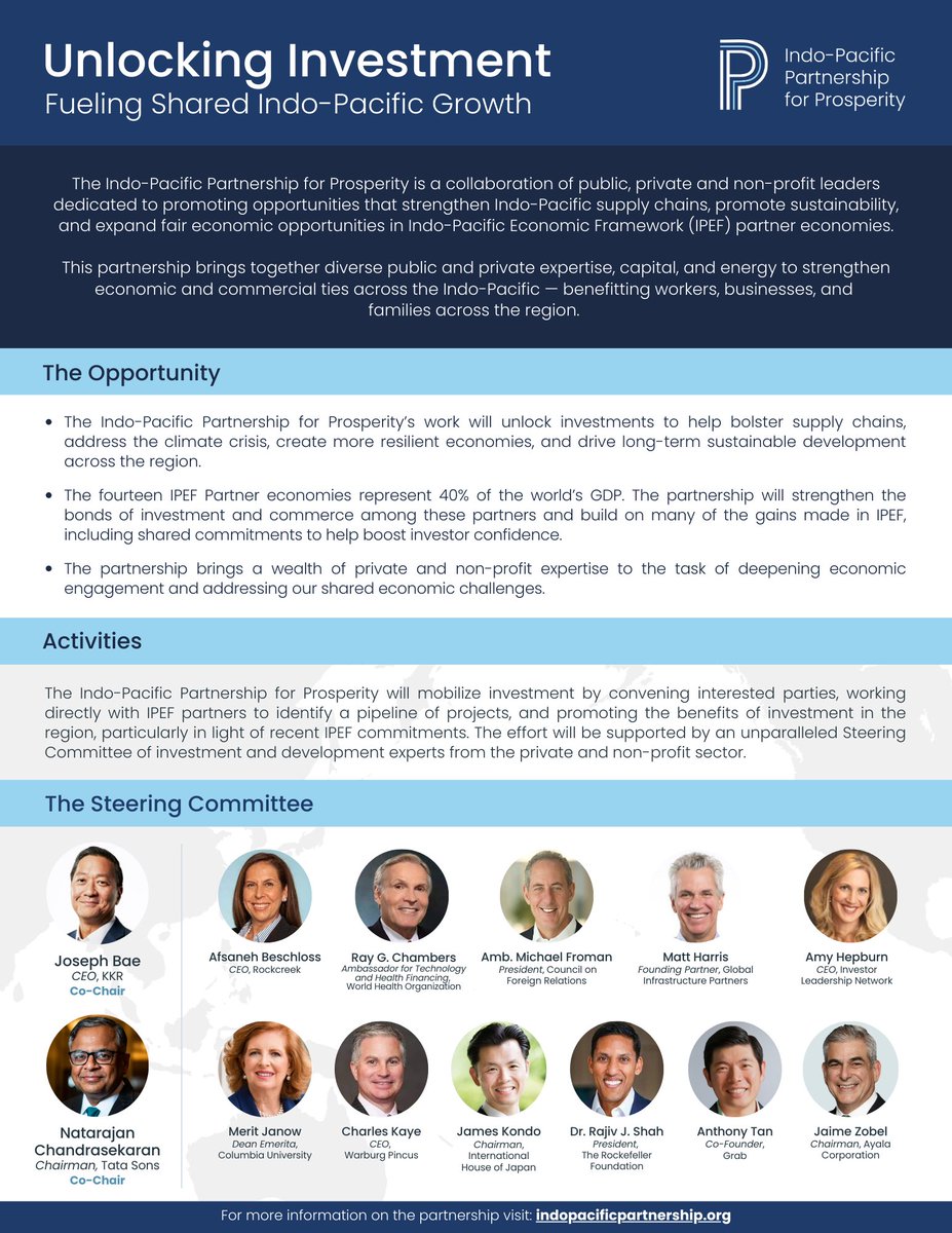 Indo-Pacific Partnership for Prosperity tweet media