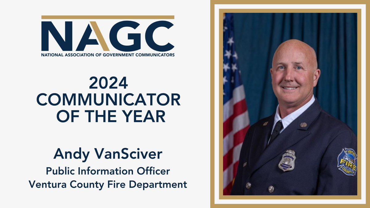 Andy VanSciver was credited w/ his work supporting @CALFIRE_PIO & @MauiFireFlood response & recovery efforts, where he provided daily press briefings, shared messaging on 11 sandwich boards, & supported Maui Mayor during daily video responses where residents could ask questions
