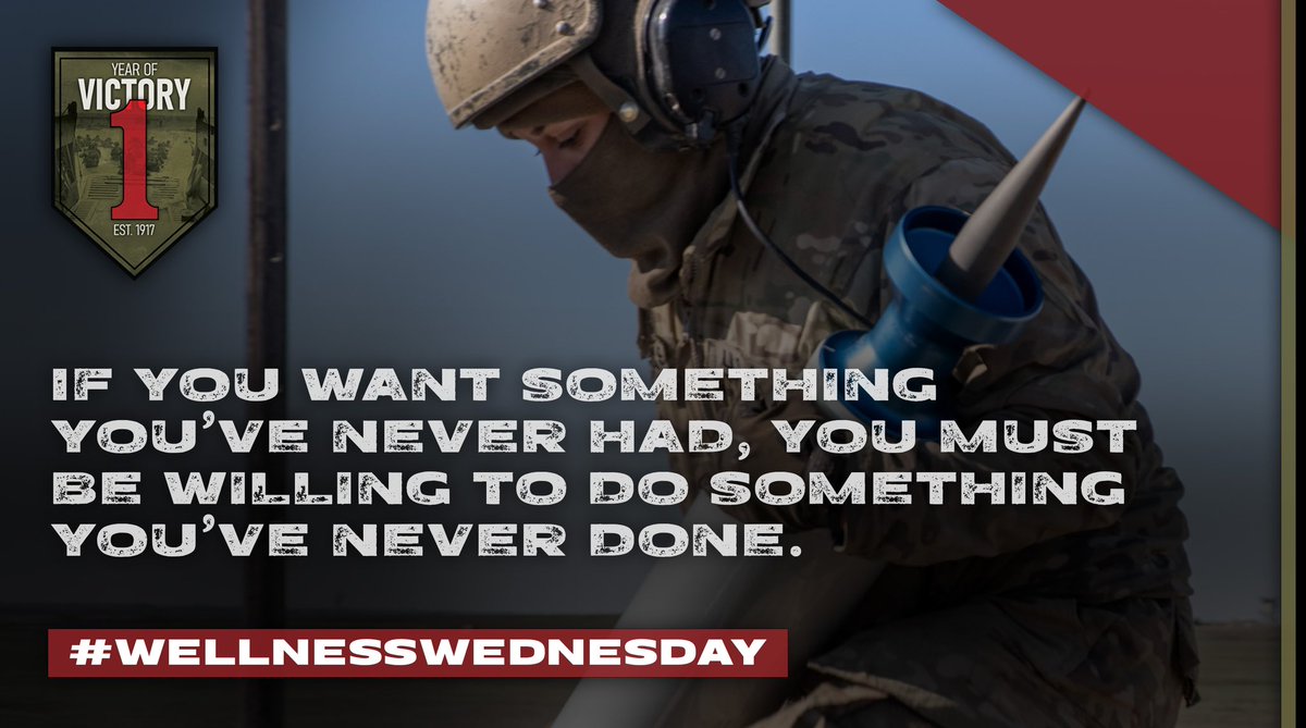 #WellnessWednesday| If you want something you’ve never had, you must be willing to do something you’ve never done. 💪

U.S. Army| III Armored Corps|U.S. Army Forces Command (FORSCOM)|Fort Riley