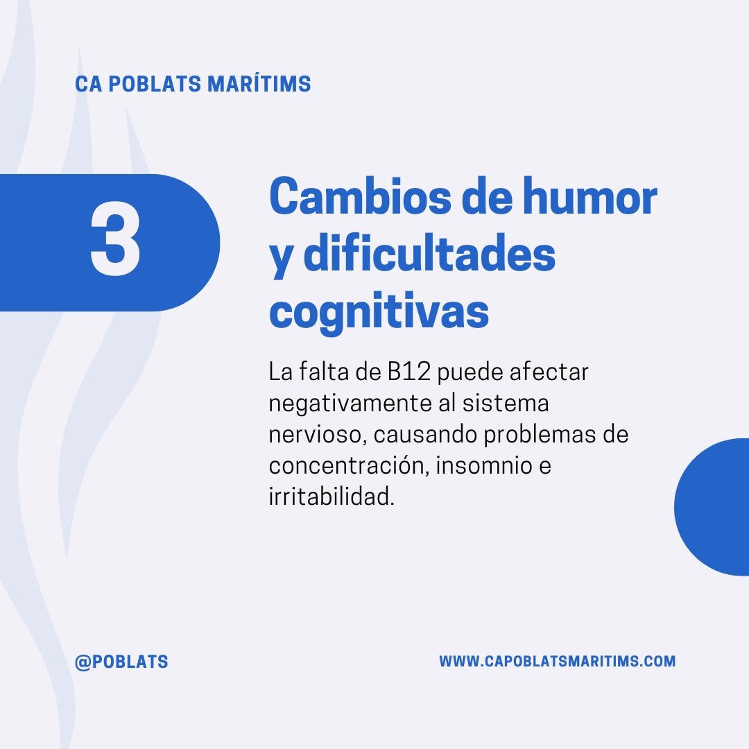 🥱 ¿Te sientes cansado/a últimamente y con falta de energía? Hay muchas razones, pero puede que tenga que ver con la deficiencia de vitamina B12. Aquí te presentamos algunos signos a tener en cuenta (continúa en Instagram @poblats). 👉🏼 

#vitaminaB12 #poblats #CApoblats #runner