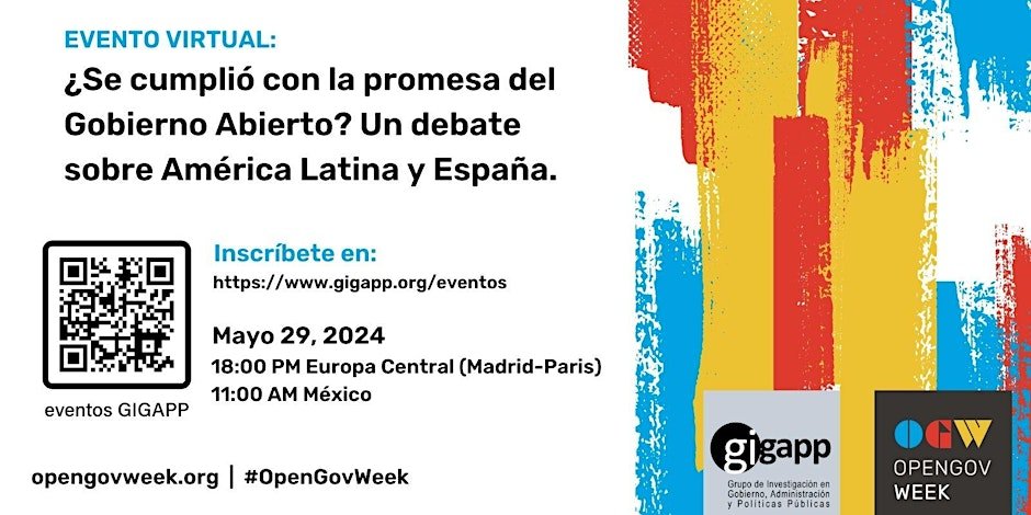 drcervantesp's tweet photo. La necesaria reflexión crítica sobre los alcances, logros y desafíos e la apertura: ¿Se cumplió la promesa del #GobiernoAbierto? Un debate sobre España y América Latina | Evento en el marco de #OpenGovWeek @GIGAPP @RamirezAlujas @alujas https://t.co/7NgWm55Hay https://t.co/d8GUfJxZSf