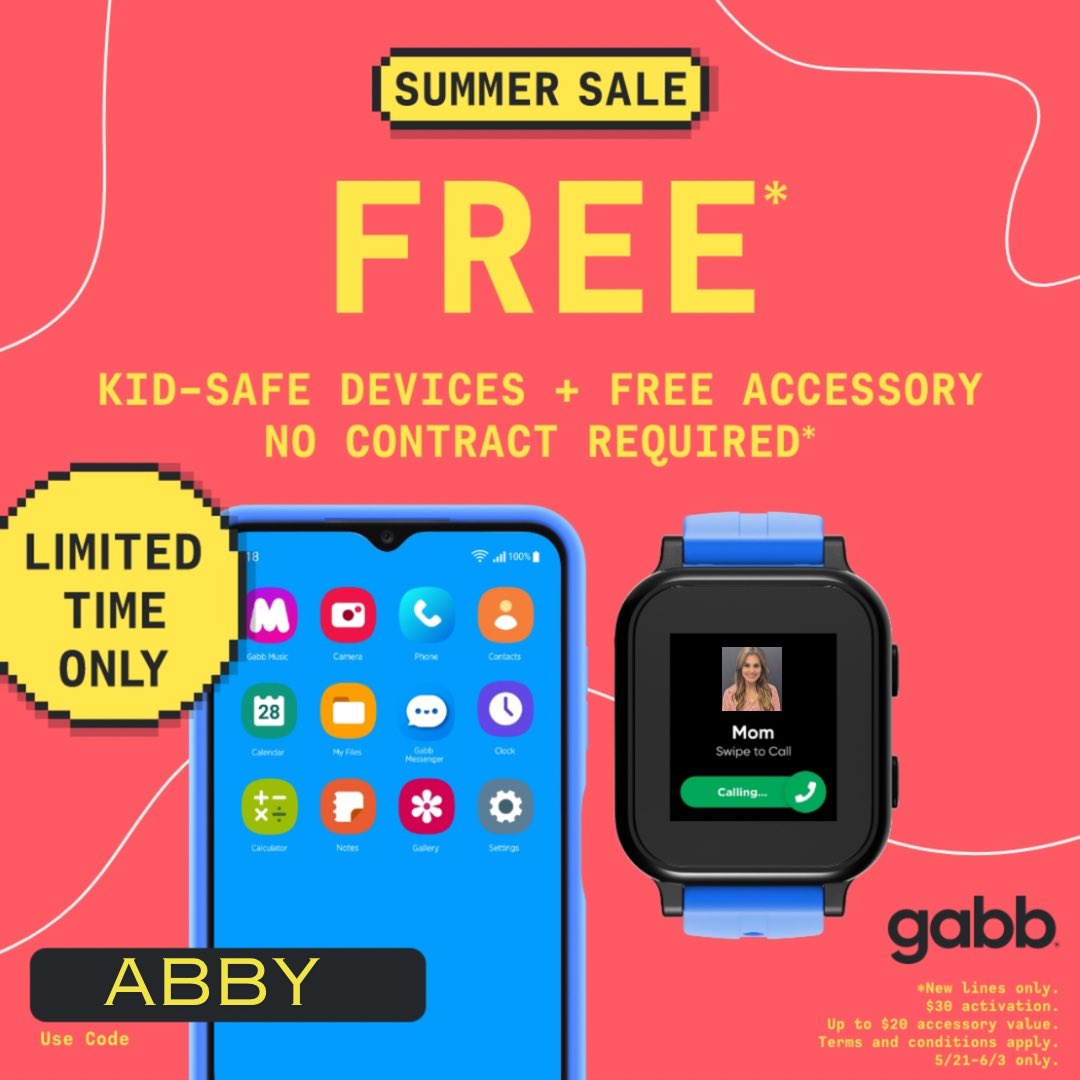 If you have followed me for any length of time, you know that I am a HUGE fan of @GabbWireless It is a safe phone for kids. I do not let me kids get on social media or the internet, but I do want them to have a phone to be able to contact me if they are at a friend’s house or
