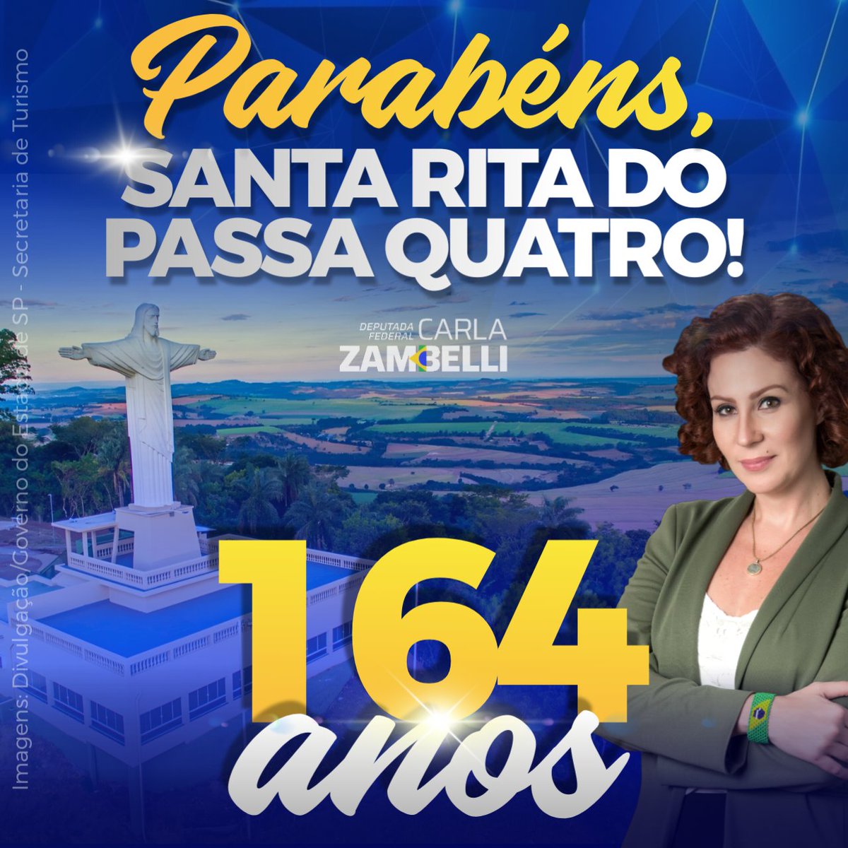 Parabéns a cada cidadão de Santa Rita do Passa Quatro pelos 164 anos desta cidade querida!