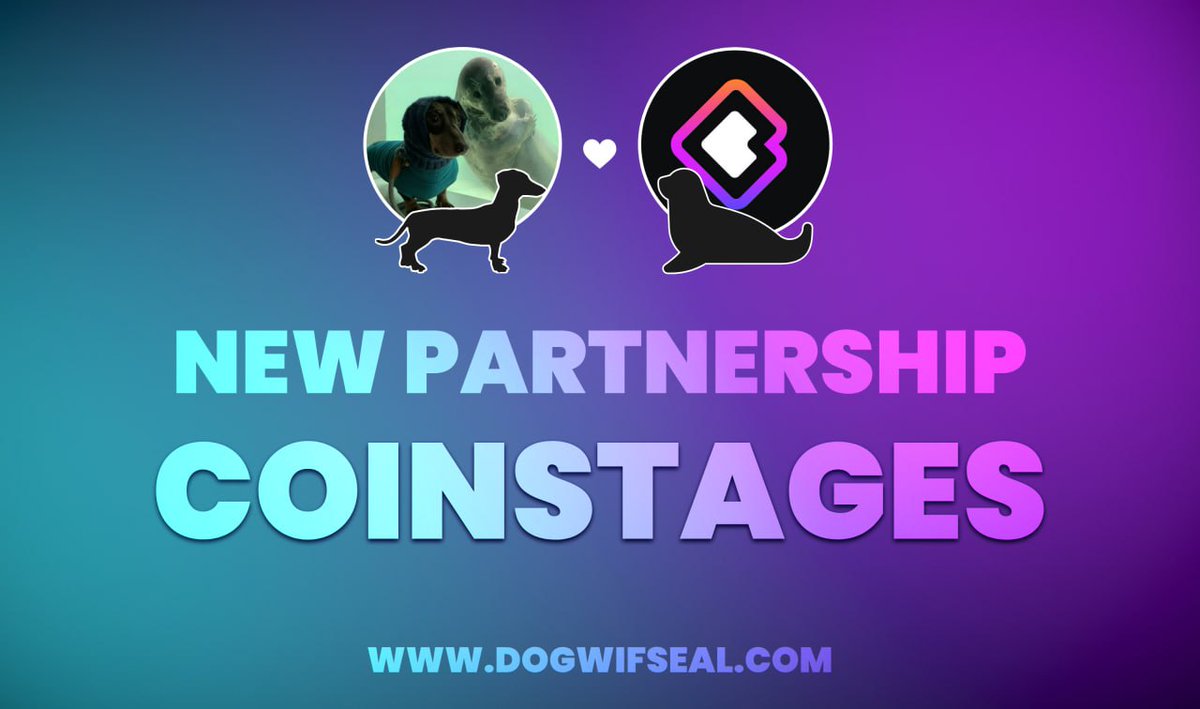 📣  We’re excited to announce our new #Partnership with <a href="/dogwifseal/">dogwifseal</a> 🎉

💎 Dogwifseal - a land dog &amp; a seal dog united to take over crypto

👍 By this partnership, we aim to expand our networks for the mutual growth 

🔗 Useful Links
Website: dogwifseal.com
Telegram: