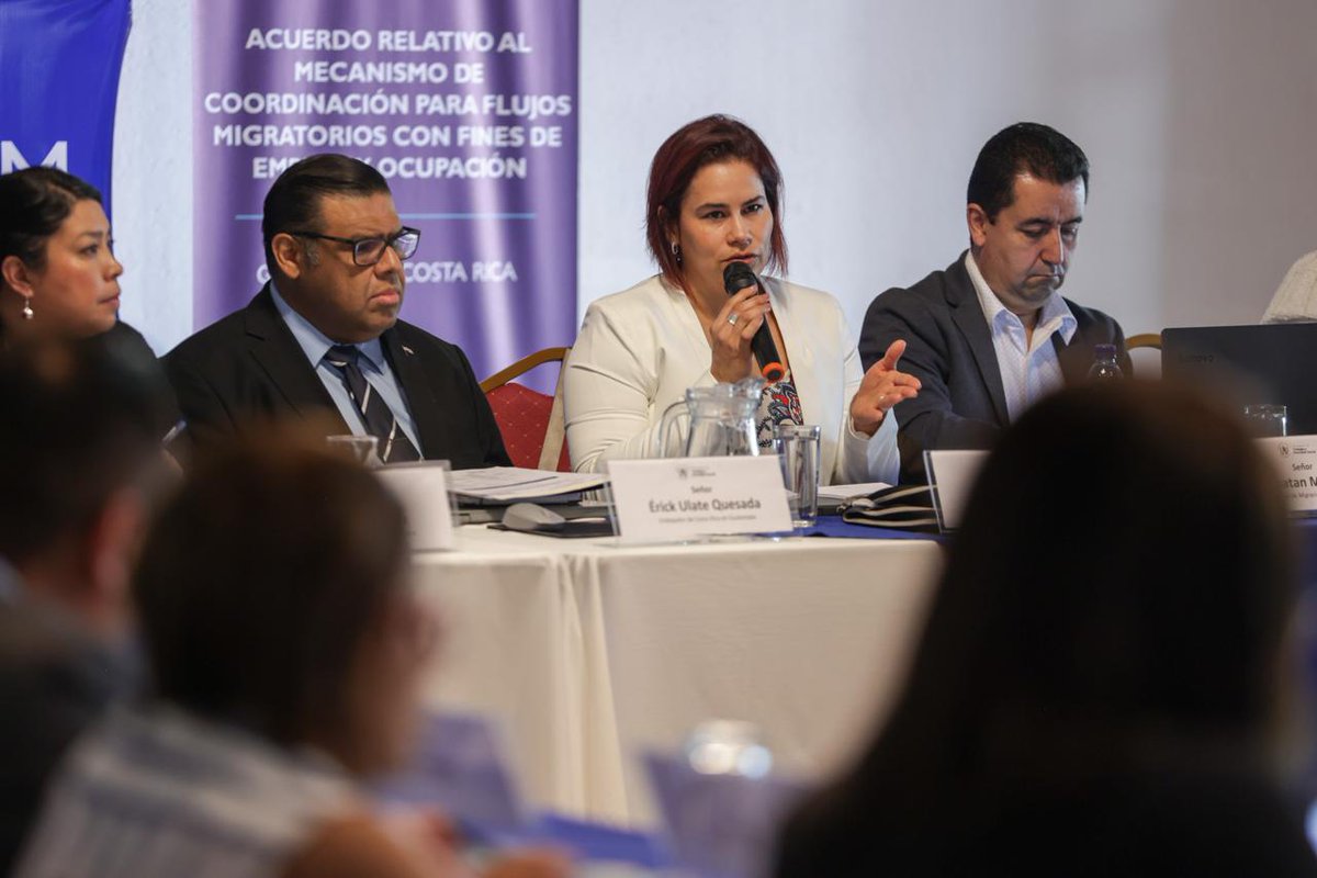 Se instaló el Comité Técnico Bilateral para garantizar la implementación del Acuerdo Mecanismo de Coordinación para Flujos Migratorios con Fines de Empleo-Ocupación entre 🇬🇹 y 🇨🇷. Con la participación de la Viceministra, Claudia Peneleu, el Embajador de 🇨🇷 en 🇬🇹,Sr. Érick Ulate