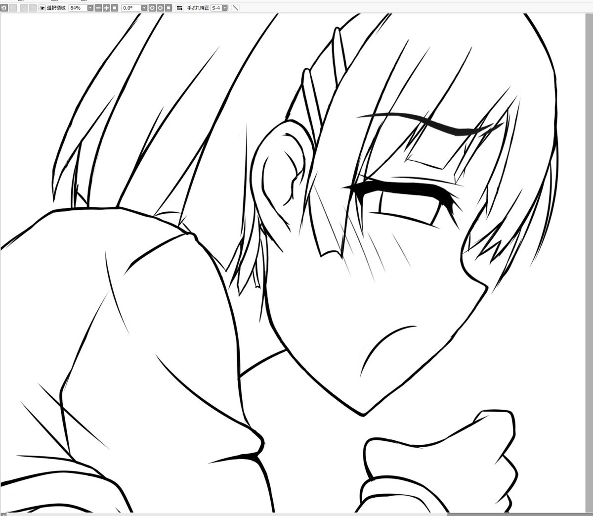 今日も差分用の表情をカキカキしてましたよん〆(*゜ー゜)b 