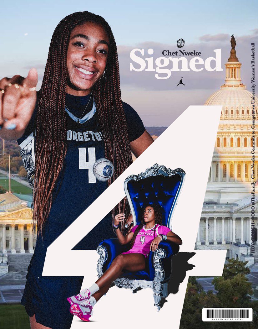 She’s coming home! 🏠 Welcome back to the DMV Chet Nweke! Excited to have you on the Hilltop! 🏀🖊️ #HoyaSaxa #EarnedNeverGiven #HoyaFamily #ODO