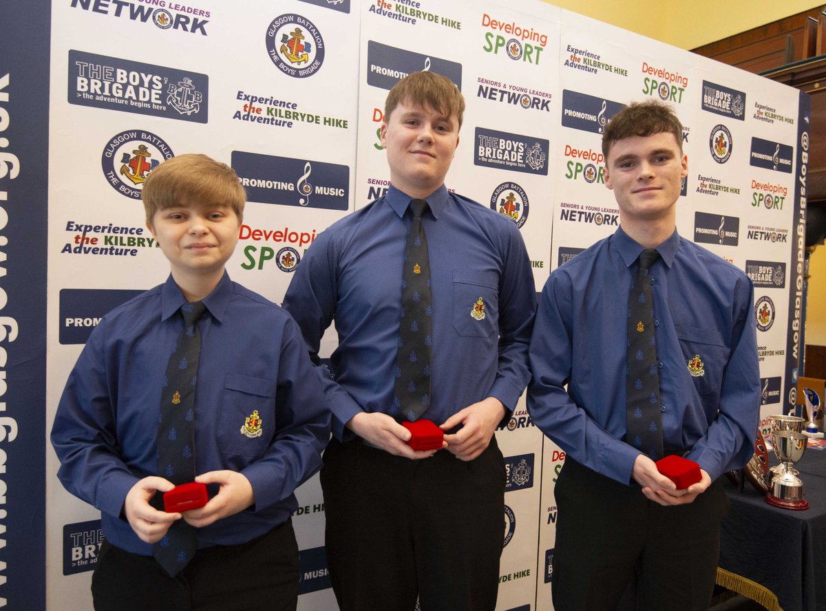2nd7th_EKBB's tweet photo. Congratulations to our major award winners from our prizegiving.

President’s Badge : Reuben, Daniel, Lucas
Queen’s Badge: Jordan, Christopher, Luke

#EastKilbride #BoysBrigade https://t.co/EPW24CRrER