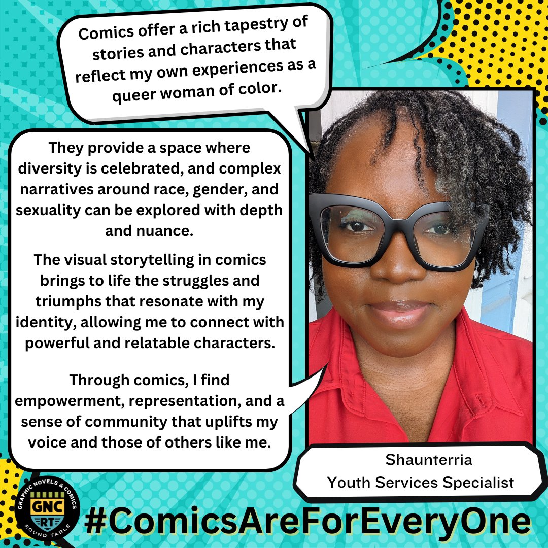 'Comics are powerful mediums of storytelling, capable of representing everyone!'
Tell us why you love comics by filling out our form: bit.ly/ComicsR4Everyo…
#ComicsAreForEveryOne