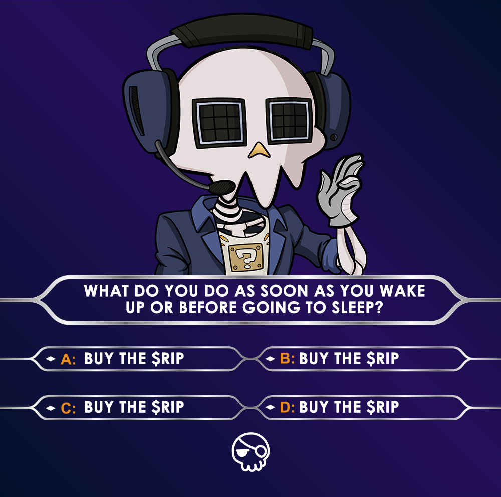 Hey #crofam Everyone has their own daily routine... what is yours? Go vote for $RIP on @VVS_finance discord by selecting 1⃣reaction here: discord.com/channels/90503… #cronosMemesDegens #CRO