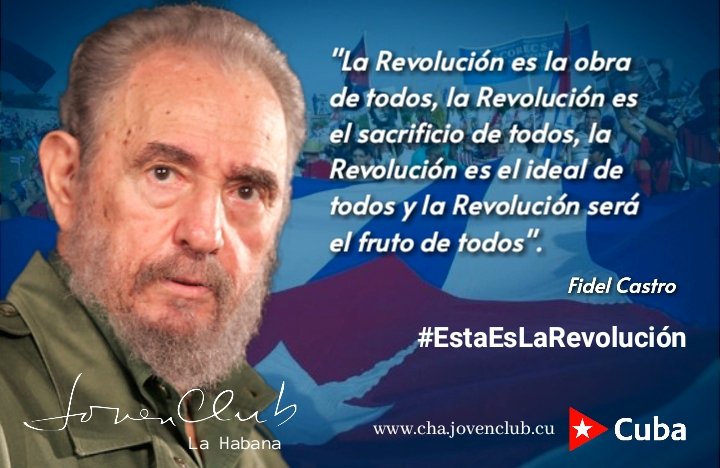 #FidelEterno, su ética para todos los tiempos.

#FidelPorSiempre 
#Cuba