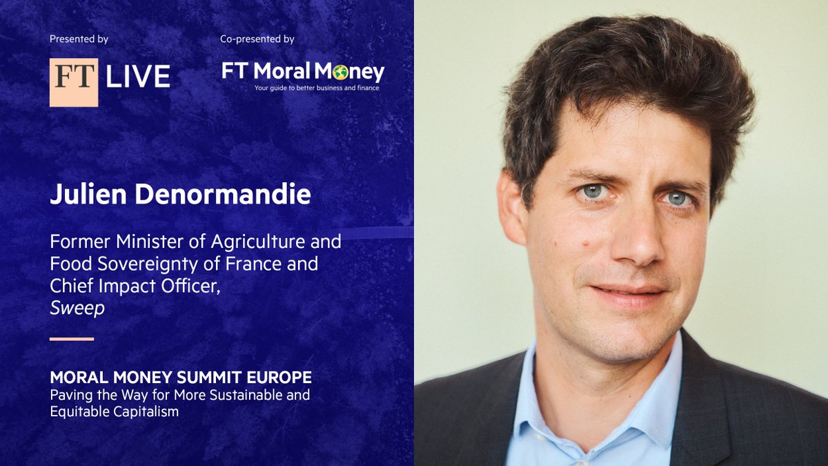 Sweep (@sweeptheplanet) on Twitter photo ๐ฌ๐ง Come and hear our Chief Impact Officer <a href="/J_Denormandie/">Julien Denormandie</a> at the <a href="/FT/">Financial Times</a> Moral Money summit in London today:
โฐ 09:00 at The Biltmore, Mayfair
๐๏ธ"From soil to economy: How does the way we grow things shape the quality of our businesses and economies?"
#FTMoralMoney <a href="/AttractaMooney/">Attracta Mooney</a> ๐ฌ๐ง Come and hear our Chief Impact Officer <a href="/J_Denormandie/">Julien Denormandie</a> at the <a href="/FT/">Financial Times</a> Moral Money summit in London today:
โฐ 09:00 at The Biltmore, Mayfair
๐๏ธ"From soil to economy: How does the way we grow things shape the quality of our businesses and economies?"
#FTMoralMoney <a href="/AttractaMooney/">Attracta Mooney</a>