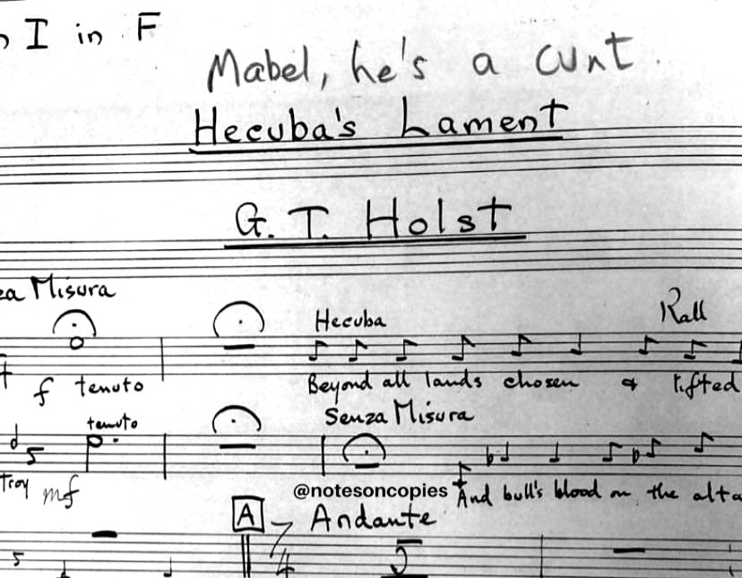 notesoncopies's tweet image. Fingers on buzzers for today's crucial countdown conundrum...
HECUBA'S LAMENT.