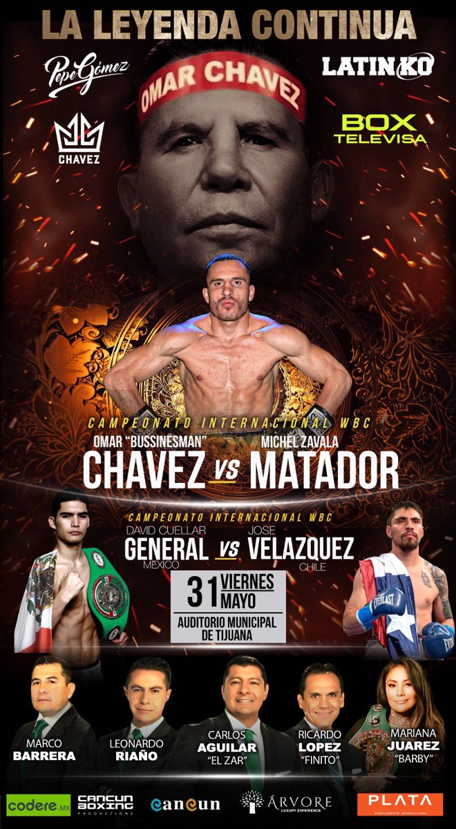 radioquellon's tweet photo. Mañana viaja a Tijuana México, nuestro campeón José “Pancorita” Velasquez para enfrentarse al local David “General” Cuellar.
Pelea que será transmitida por Televisa. https://t.co/2QQ91t6279