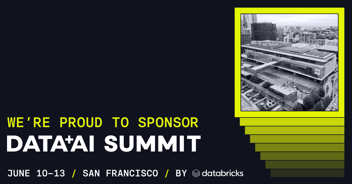 TobikoData's tweet image. The @databricks #DataAISummit is coming up quickly, and we are #sponsors!!  🥳

Come by our booth to learn about our #opensource @SQLMesh project! 🧑‍💻

📅 June 10-13th
📍 @MosconeCenter

databricks.com/dataaisummit

#dataforall #dataintelligence