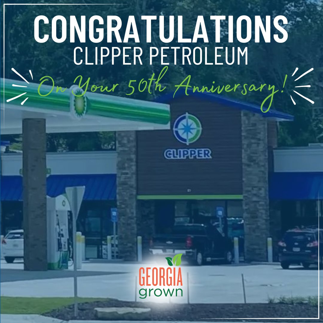 Congratulations to #GeorgiaGrown member Clipper Petroleum on recently celebrating 50 years as a family owned & operated business! ⬇️ bit.ly/3ycnuMa