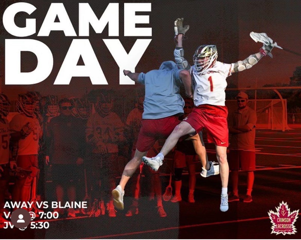 ‼️GAME DAY‼️ The Grove is rolling to Blaine for their last regular season game. 🍁 #rollthegrove