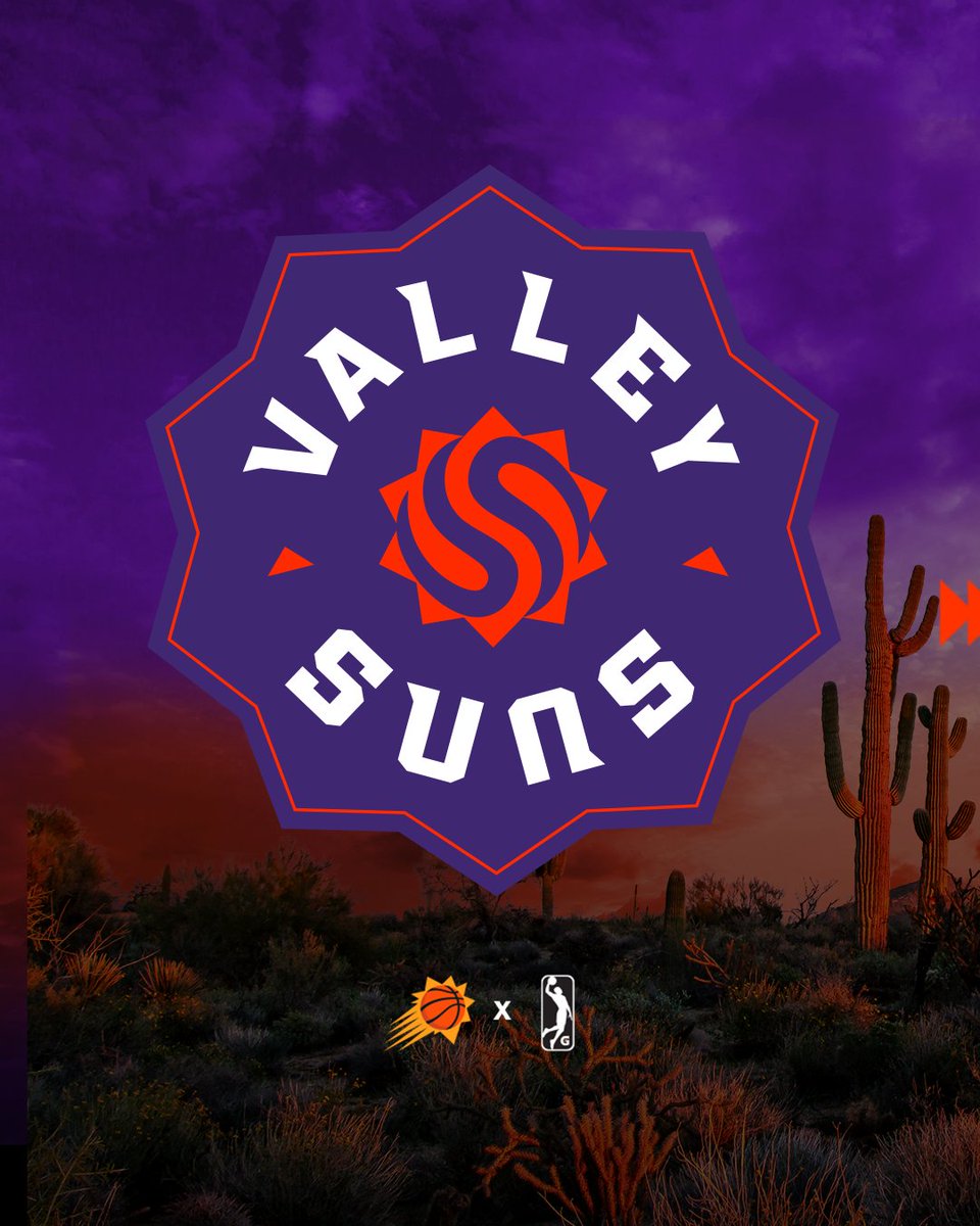 Introducing the Valley Suns! 🏜️ @GLeagueSuns ✖️ @nbagleague