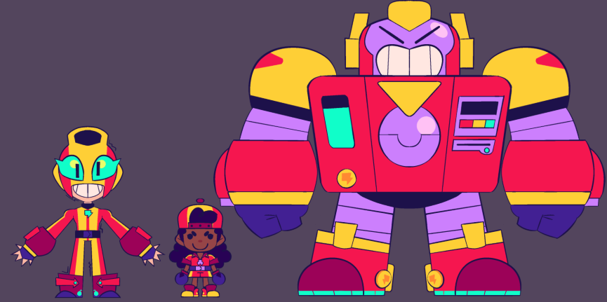 Tweet 19 of drawing every brawler stylized (me and my huge robot friend)

#BrawlStars #BrawlStarsArt