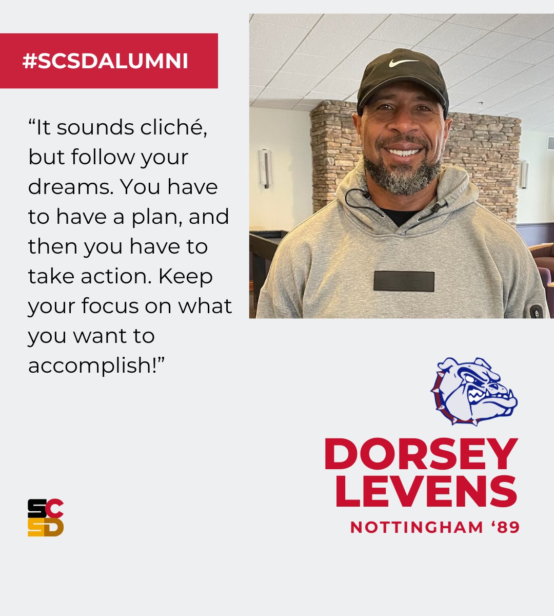 We’re always happy to share the success of #SCSDAlumni - like @NFL great Dorsey Levens (@NottinghamSCSD ’89)! Mr. Levens played for the Green Bay Packers, the Philadelphia Eagles, and the New York Giants, including playing in three SuperBowls, and winning Superbowl XXXI.