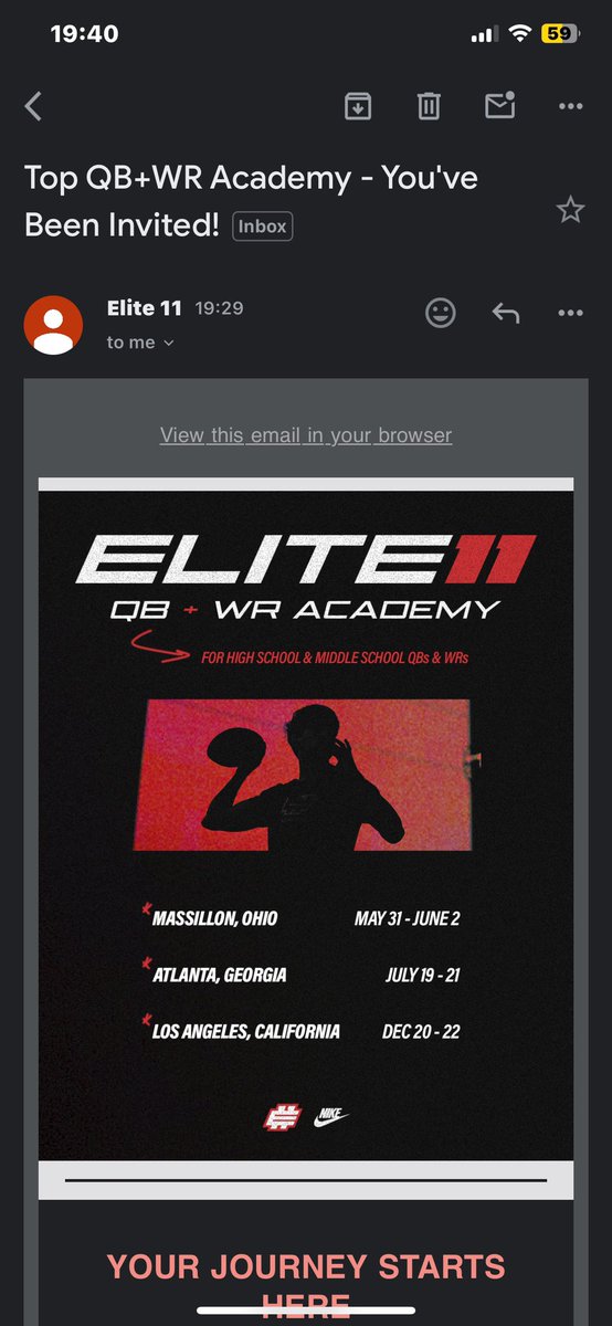 Thank you <a href="/Elite11/">Elite11</a> for the invite!