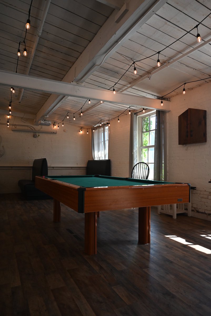 The newest addition to our event space is finally here 🎱

Stop on down today and check out our new billiards table, available to play at all times and as many games as you’d like. Perfect for those hot days like today, come beat the sun in our chilled basement 🥵☀️