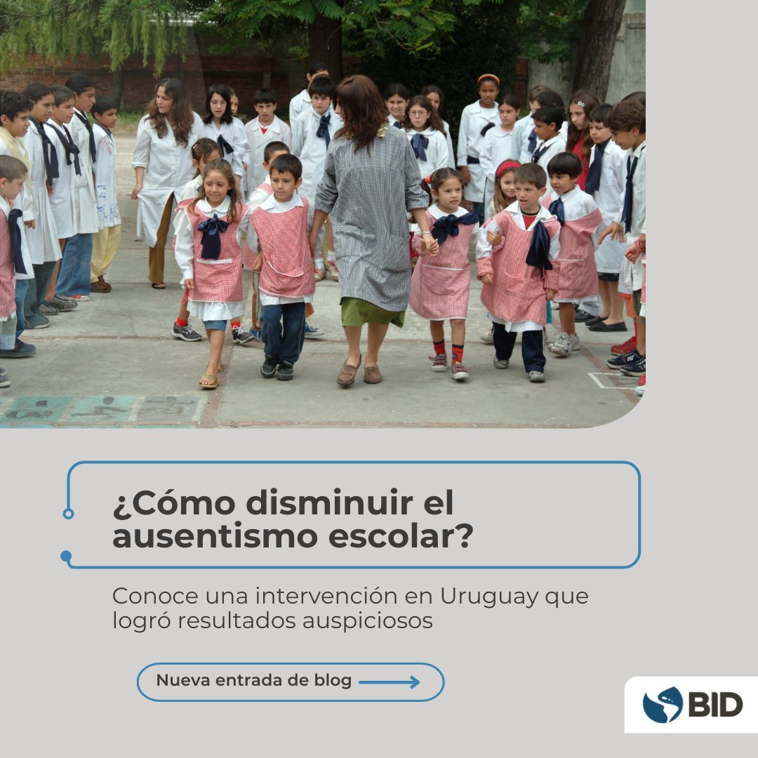 Mercedes Mateo (@mercedesma3) on Twitter photo Una iniciativa en #Uruguay para combatir el ausentismo escolar logró, usando las Ciencias del Comportamiento, reducir más de 6% las inasistencias de los estudiantes. ¿Cómo lo lograron? Conócelo en esta nueva entrada de blog👉 blogs.iadb.org/educacion/es/a…
<a href="/Ceibal_Uy/">Ceibal</a> <a href="/el_BID/">Banco Interamericano de Desarrollo</a> <a href="/B_I_Team/">The Behavioural Insights Team</a> Una iniciativa en #Uruguay para combatir el ausentismo escolar logró, usando las Ciencias del Comportamiento, reducir más de 6% las inasistencias de los estudiantes. ¿Cómo lo lograron? Conócelo en esta nueva entrada de blog👉 blogs.iadb.org/educacion/es/a…
<a href="/Ceibal_Uy/">Ceibal</a> <a href="/el_BID/">Banco Interamericano de Desarrollo</a> <a href="/B_I_Team/">The Behavioural Insights Team</a>