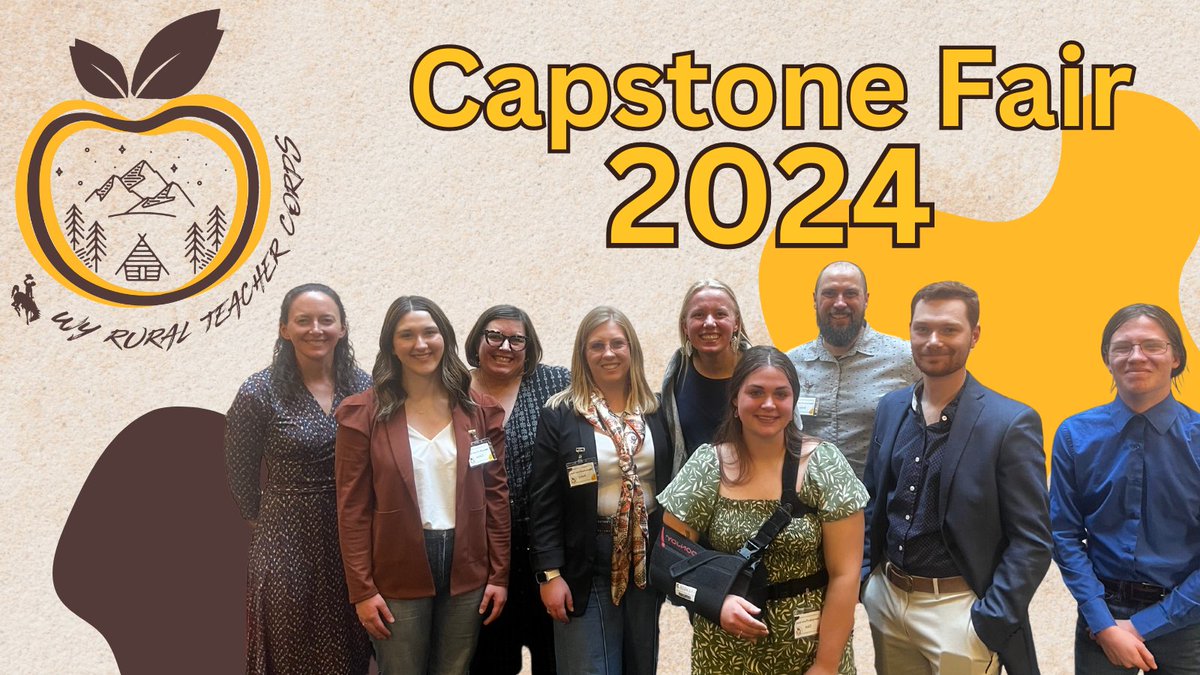 On April 30, the #WyomingRuralTeacherCorps held their annual Capstone Fair. Year 2 members shaped their own participation by designing projects that focused on their interests within #RuralEducation.

View the Capstone posters at this link: bit.ly/3KxwzlP

#WyoEdChat