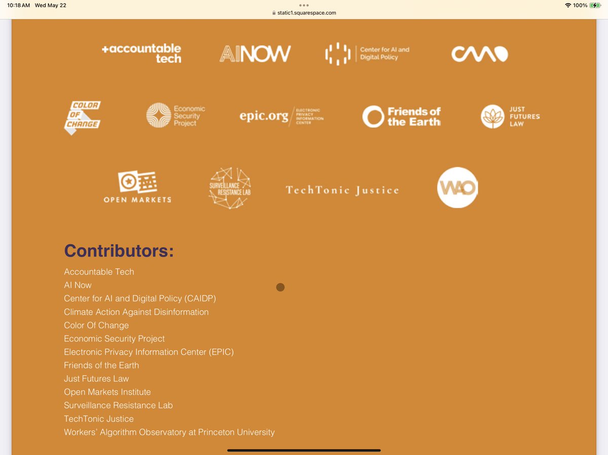 AI is impacting many key areas of our lives: corporate power, democracy, voting, climate, labor, race, immigration, privacy, + poverty. We have all the evidence needed for Congress to ACT NOW to protect the public. My colleagues + I laid it out plainly: senateshadowreport.com