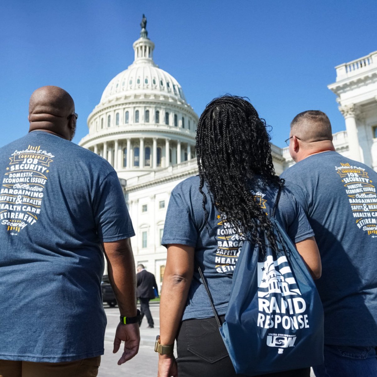 Hundreds of USW activists from across the U.S. are headed to Capitol Hill today to lobby their lawmakers on the union’s core issues, including good jobs, health care, safety, retirement security, fair trade and workers’ rights. #USWRR24