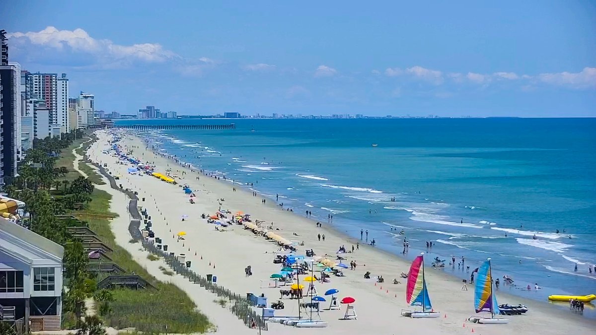 The Caribbean blue water looks amazing today in Myrtle Beach! #scwx #ncwx