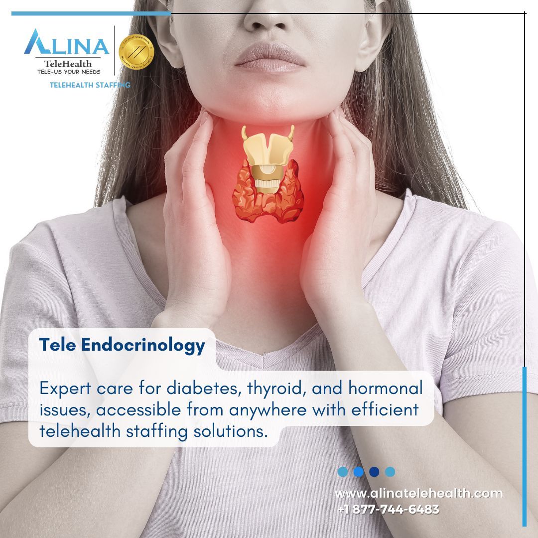 Tele Endocrinology: Expert care for diabetes, thyroid, and hormonal issues, accessible from anywhere.

Join hands with us for a healthier, more connected tomorrow.  
🌐alinatelehealth.com  
📞+1  877-744-6483

#TeleHealth #HealthcareTech #VirtualCare #Telemedicine