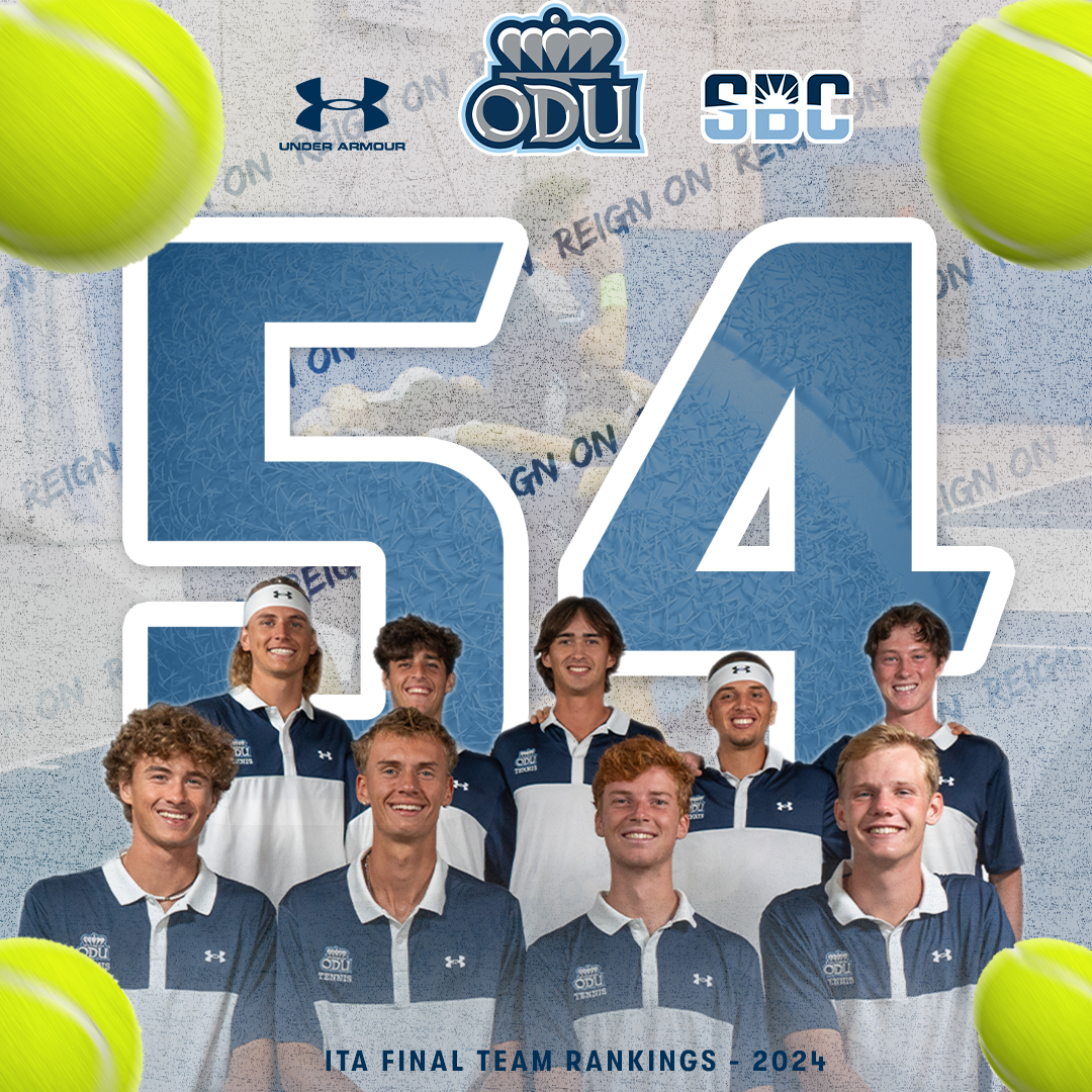 The final @ITA_Tennis team rankings were announced on Wednesday morning and the Monarchs finished the year ranked 54th.

Congrats Guys!

#ODUSports | #Monarchs | #ReignOn