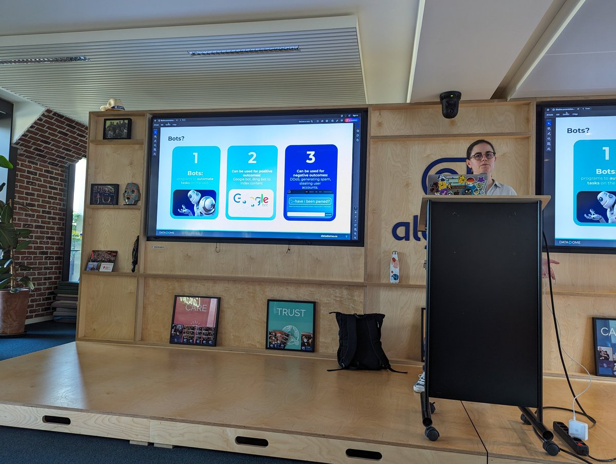 PyLadies Paris (@pyladiesparis) on Twitter photo Konstantina Kontoudi talks about Sliceline, a tool she open sourced <a href="/data_dome/">DataDome</a> to protect users from bad bots
#pyladies #meetup Konstantina Kontoudi talks about Sliceline, a tool she open sourced <a href="/data_dome/">DataDome</a> to protect users from bad bots
#pyladies #meetup