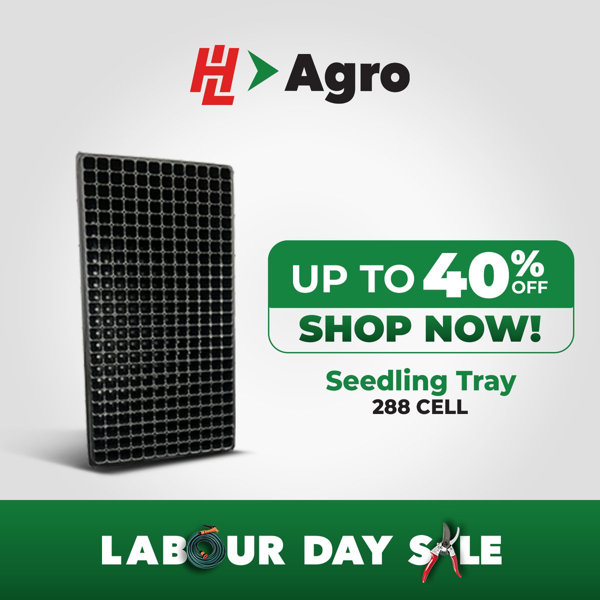 This Labour Day, we’re supporting best gardening practices with up to 40% off your gardening essentials. Shop now and elevate your gardenIng experience. #HLAgro #LabourDaySale