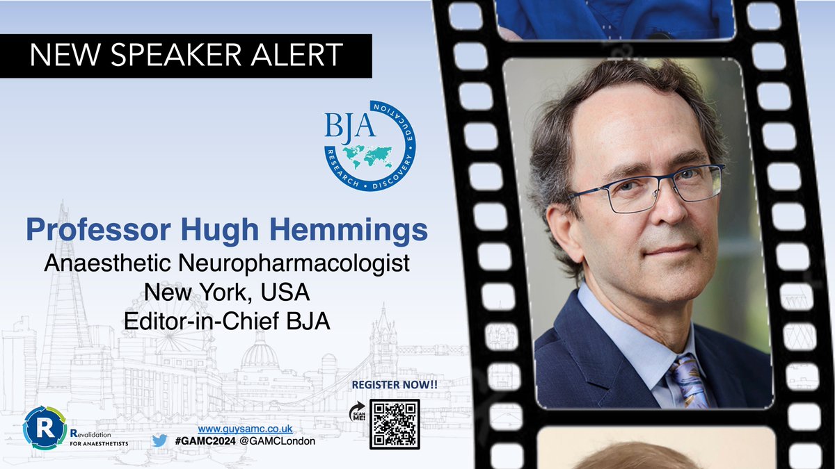 🚨NEW SPEAKER ALERT 🚨 As if the programme wasn't already awesome enough we are super excited to announce that @HughHemmings from @BJAJournals will be joining us at #GAMC2024 in a few weeks time!!! Join us online or in person!! 📅 20-21st June Register 👉bookcpd.com/course/gamc2024