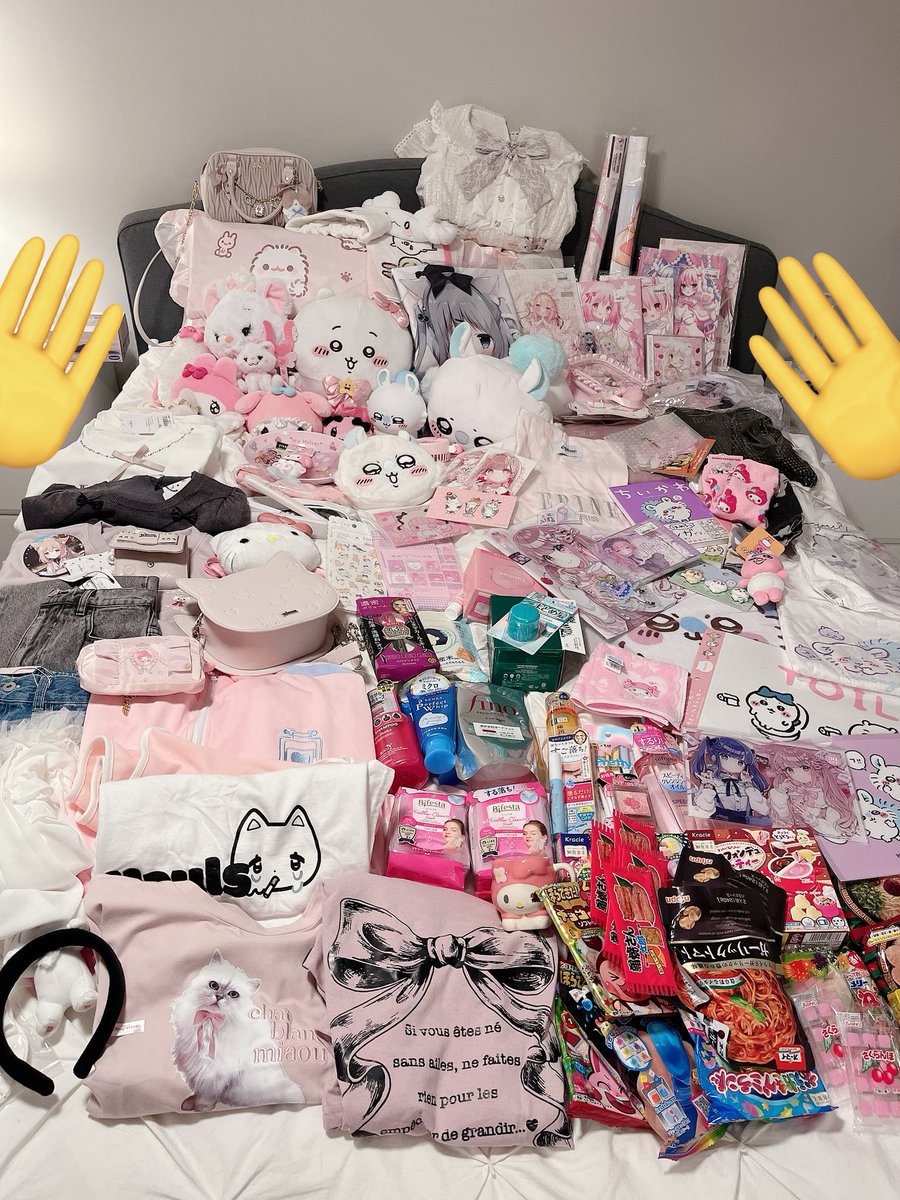 what i bought during my japan trip… i still can’t believe i was able to fit all of this in my suitcases LOL 😭