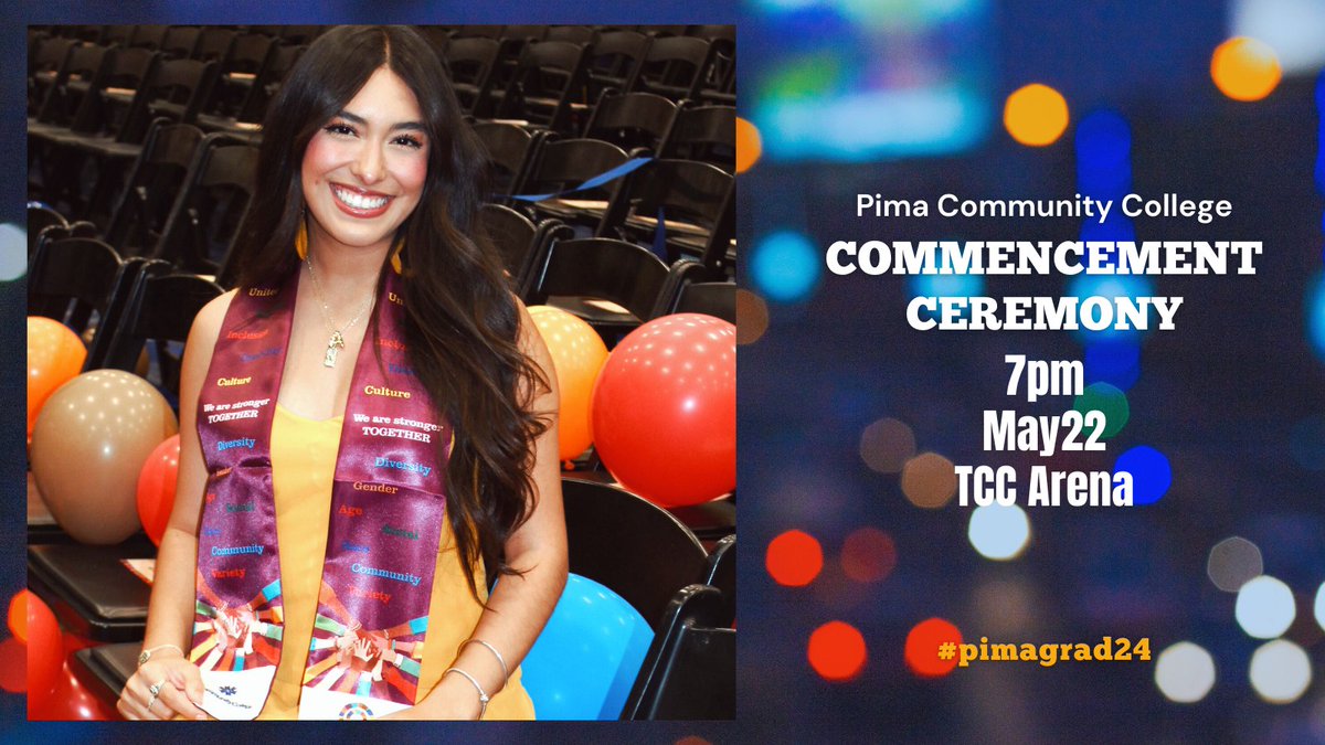 See ow.ly/rECR50RQ7hI for information about the #pimacommunitycollege #pimagrad24 ceremony. Also, review @TCCTucson FAQs, which cover such things as security checks and prohibited items: ow.ly/HOrn50RQ7hJ @pimastudentlife @PCCMilVets @pccCareersvcs @pcctruckdriver