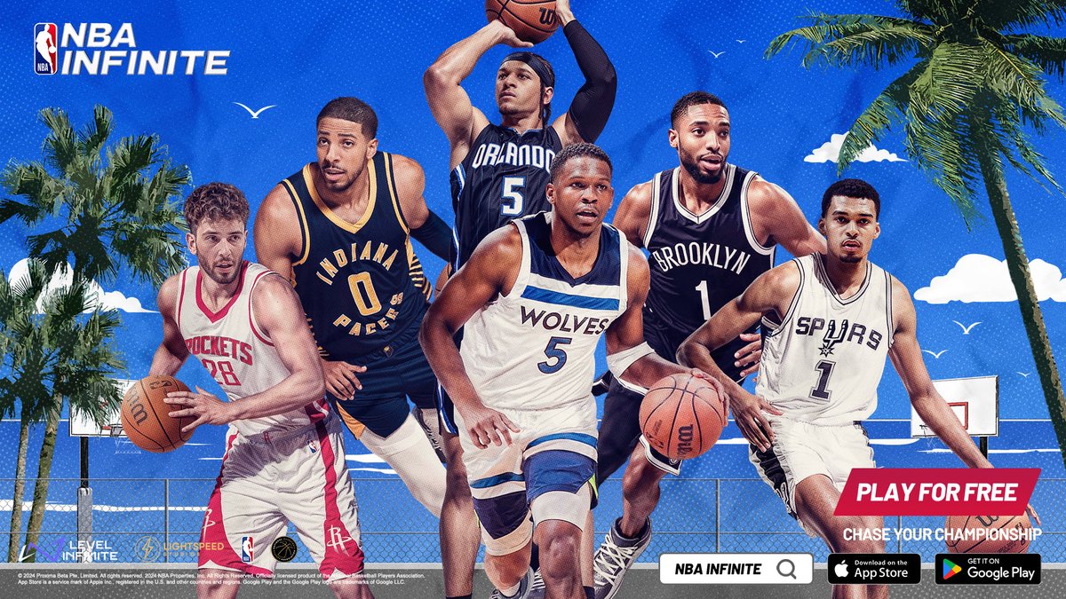 NBAInfiniteGame's tweet photo. Get ready to climb the leaderboard: the Championship Chase update drops soon!

🏆 New Mode: Hoop Hustle
💪 New Feature: Power Up
⛹️‍♂️ 7 New Player Cards
🏀 and lots more!

Your race to the top starts May 29! https://t.co/uRwmkTidah
