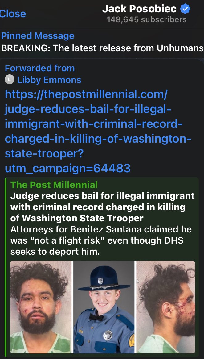 This is going to get really ugly. I wouldn’t be surprised to find out the government is paying them to kill cops. 

thepostmillennial.com/judge-reduces-…