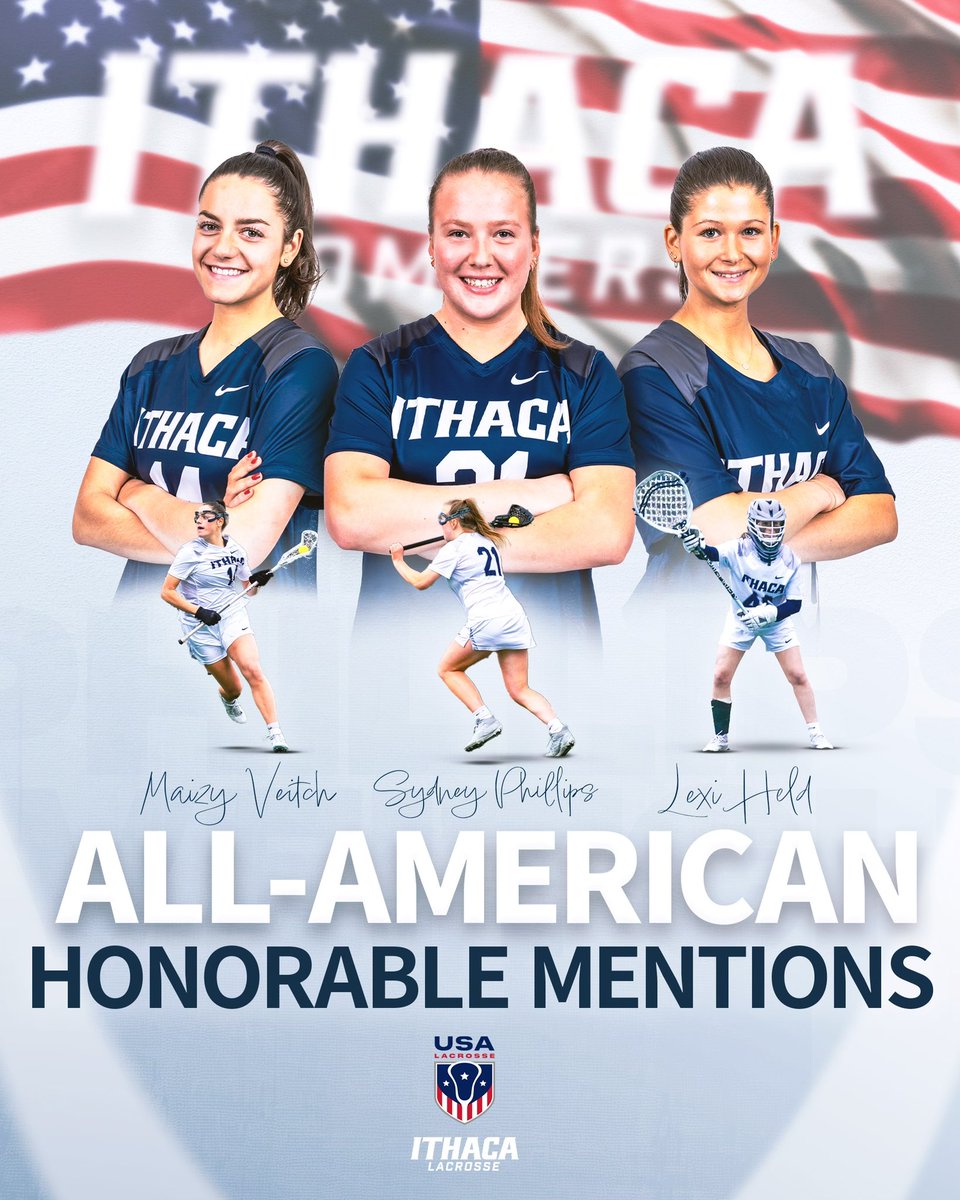 Ithaca Women's Lacrosse (@ithacawlax) on Twitter photo Congratulations to our four Bombers who have earned All-American recognition by <a href="/USA_Lacrosse/">USA Lacrosse</a>! We are so proud of you. Congratulations to our four Bombers who have earned All-American recognition by <a href="/USA_Lacrosse/">USA Lacrosse</a>! We are so proud of you.