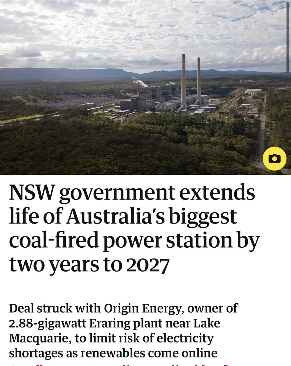 This is climate vandalism, environmental madness, bad energy policy, economic stupidity and political failure.  #nswpol
