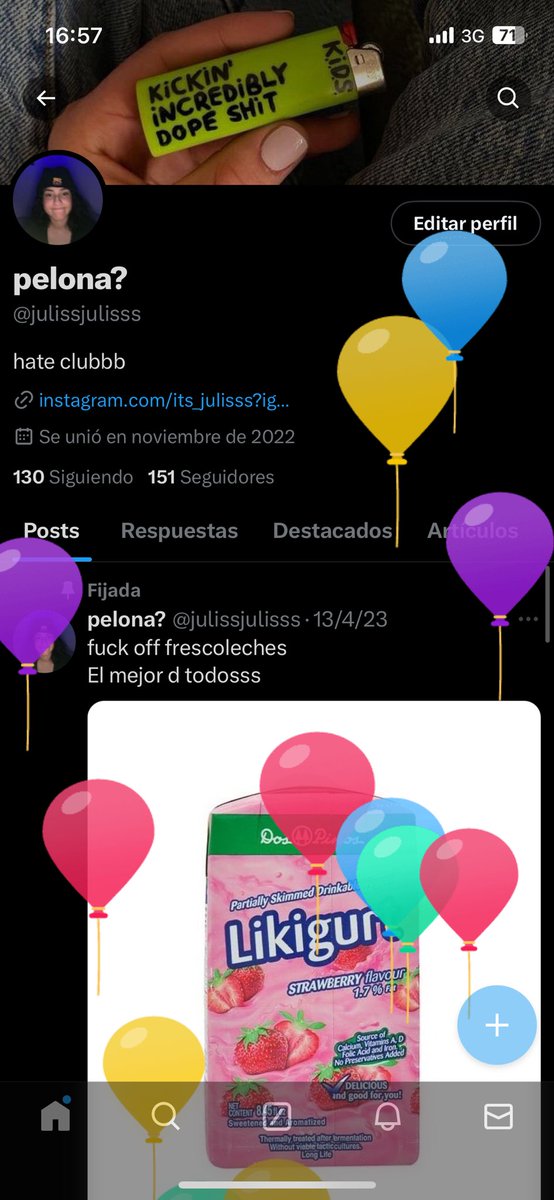 hey pero, tengo globitos 😌